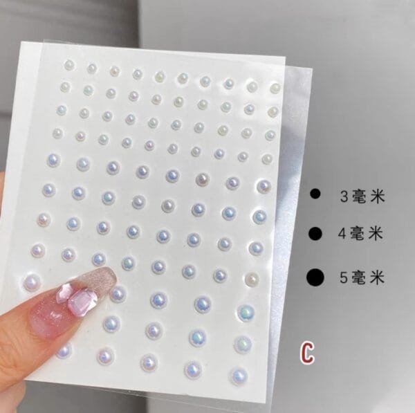珍珠立體貼紙：圖片 9