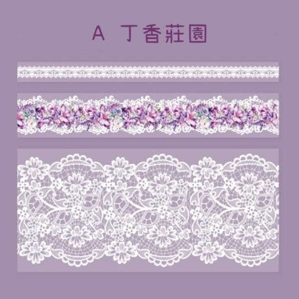 花開時節 蕾絲PET膠帶組：圖片 10