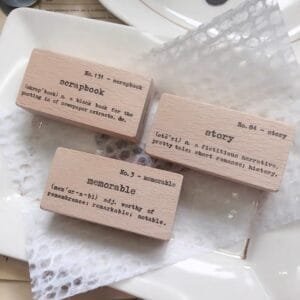 喵屋手帳 復古單字釋義印章