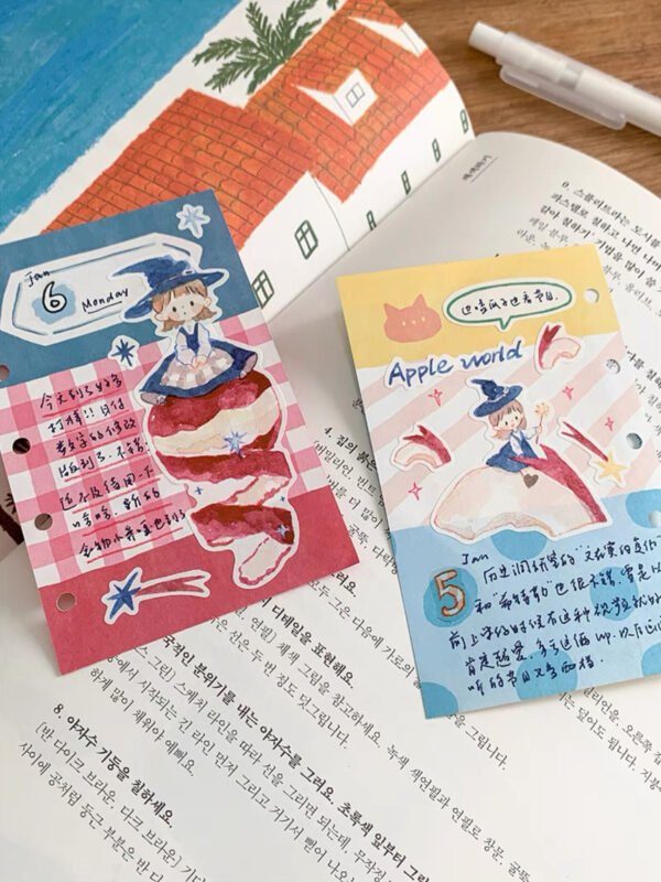 卓大王 阿卓日系文藝手繪貼紙：圖片 4