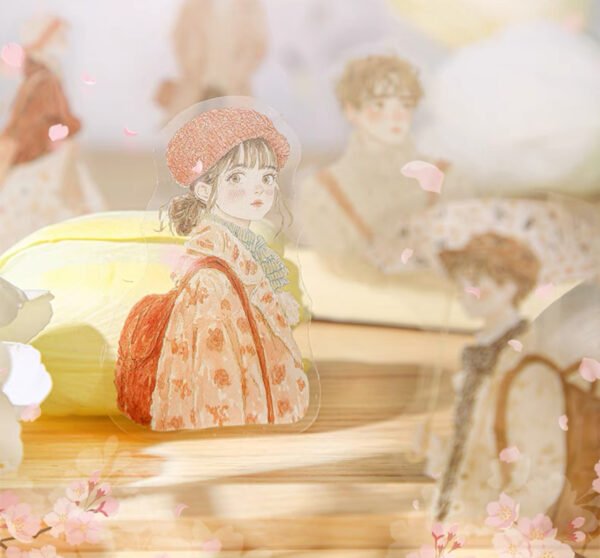番茄醬少女 浪漫春日女孩貼紙