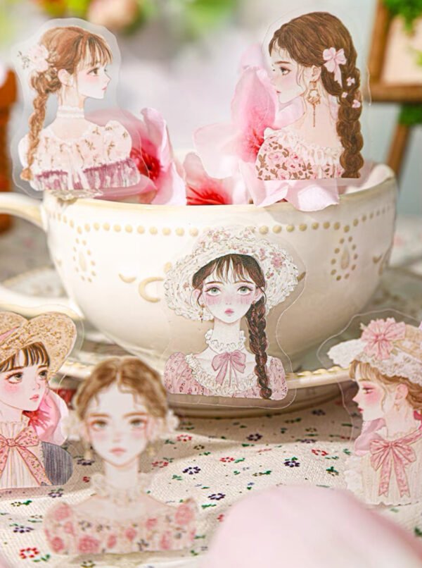番茄醬少女 浪漫春日女孩貼紙：圖片 2