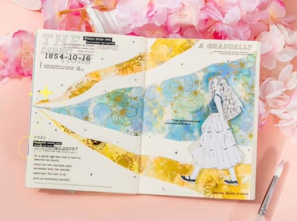 晨曦花韻 水彩暈染PET貼紙：圖片 7