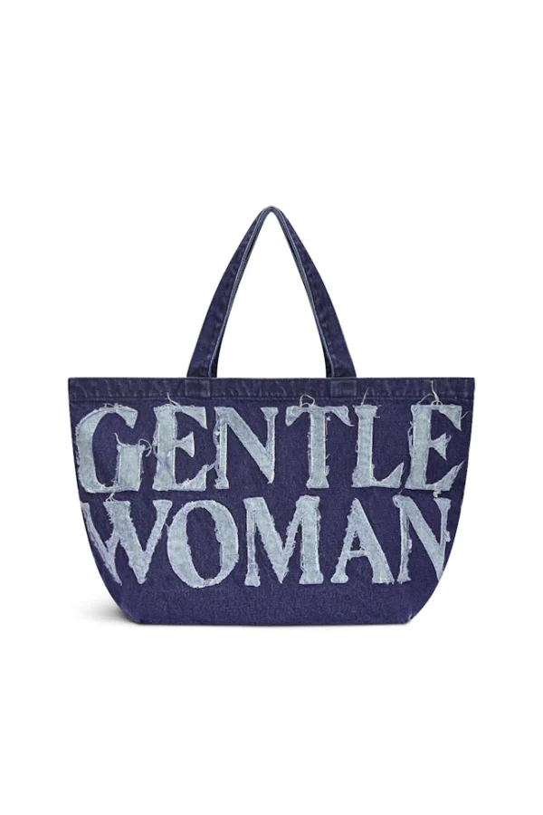 🇹🇭泰國 GENTLE WOMAN 單寧帆布托特包 - 海軍藍