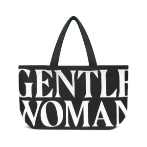🇹🇭 泰國 GENTLE WOMAN 經典帆布托特包 - 黑色
