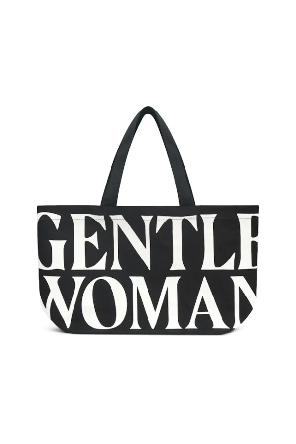 🇹🇭 泰國 GENTLE WOMAN 經典帆布托特包 - 黑色
