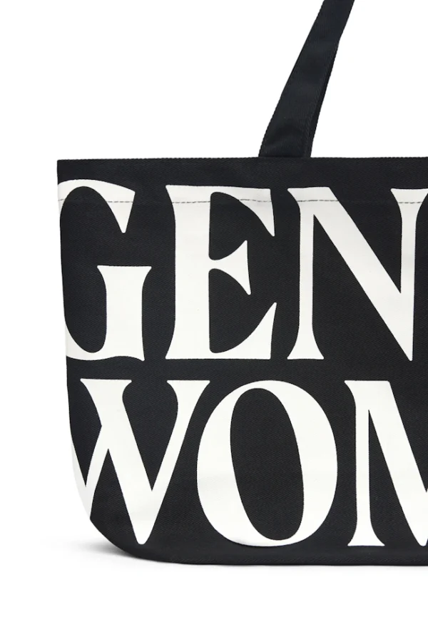 🇹🇭 泰國 GENTLE WOMAN 經典帆布托特包 - 黑色：圖片 3