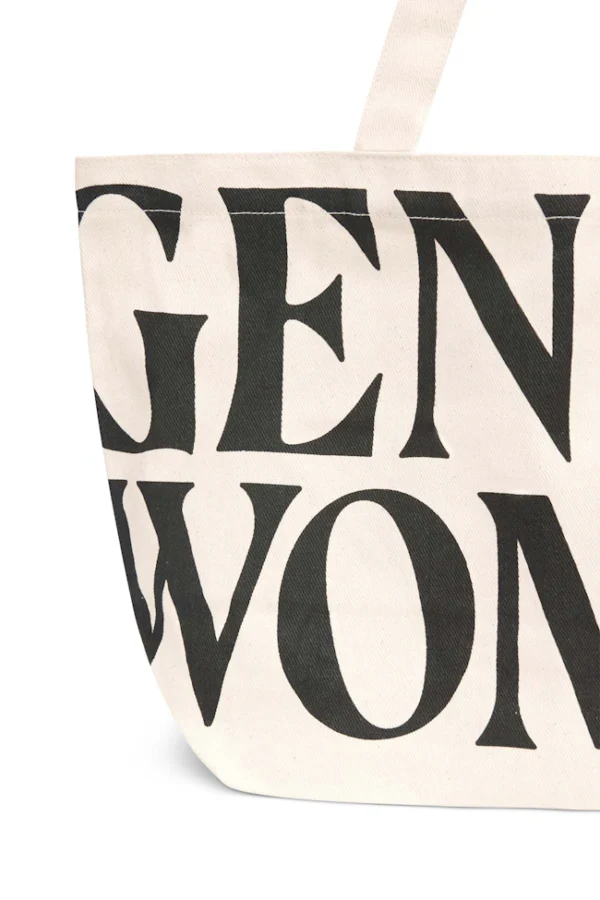 🇹🇭 泰國 GENTLE WOMAN 經典帆布托特包 - 米白：圖片 3