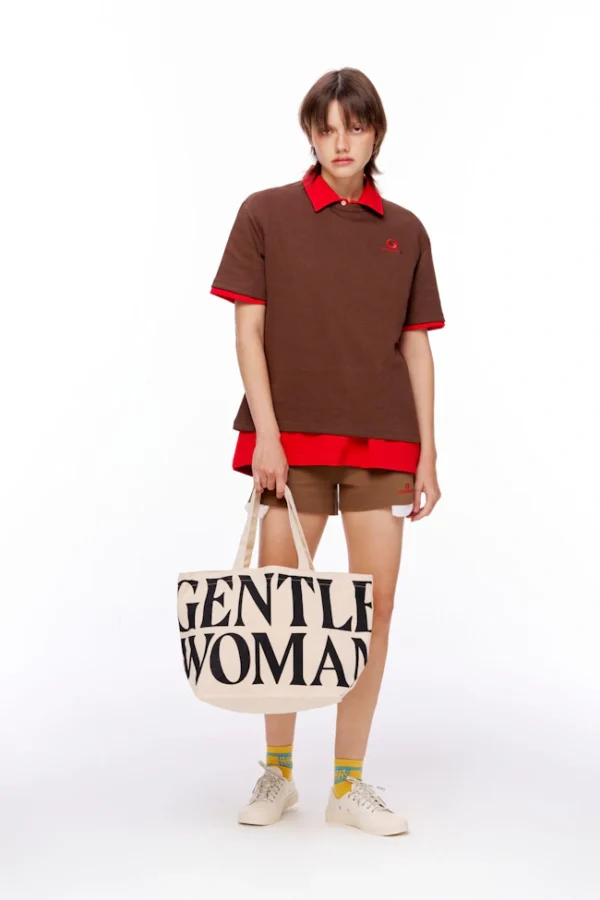 🇹🇭 泰國 GENTLE WOMAN 經典帆布托特包 - 米白：圖片 4