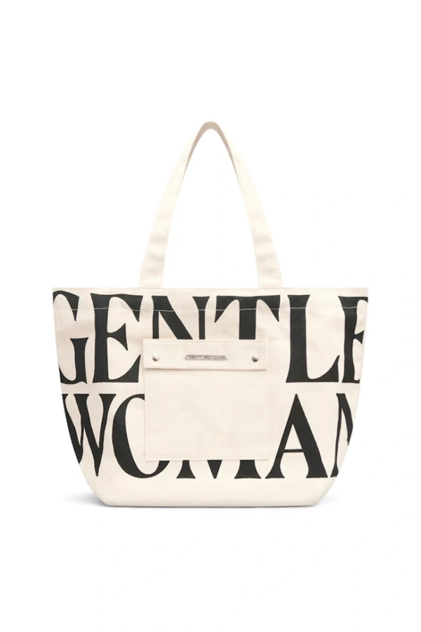 🇹🇭 泰國 GENTLE WOMAN 經典帆布托特包 外袋升級款 - 米白