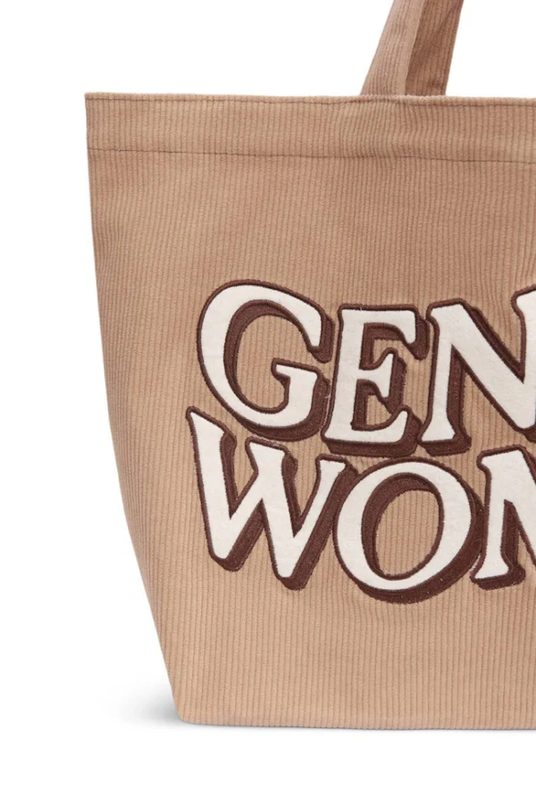 🇹🇭 泰國 GENTLE WOMAN 燈芯絨托特包 - 焦糖棕：圖片 6