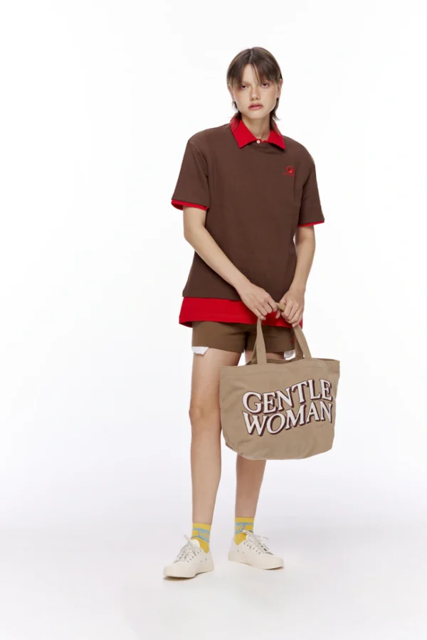 🇹🇭 泰國 GENTLE WOMAN 燈芯絨托特包 - 焦糖棕：圖片 5