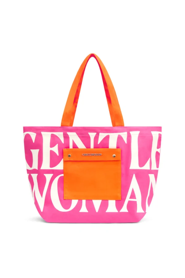 🇹🇭 泰國 GENTLE WOMAN 經典帆布托特包 外袋升級款 - 桃粉