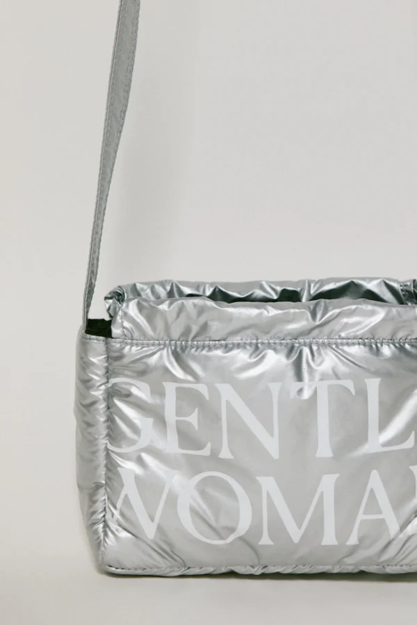 🇹🇭 泰國 GENTLE WOMAN 淑女斜背水餃包 - 銀色星光：圖片 5