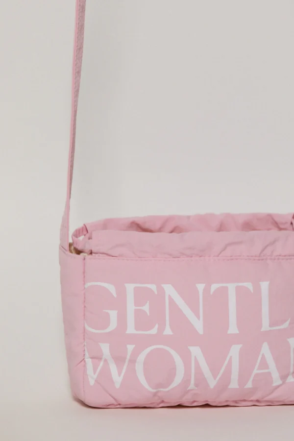 🇹🇭 泰國 GENTLE WOMAN 淑女斜背水餃包 - 粉紅玫瑰花瓣：圖片 5