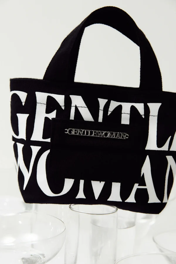 🇹🇭 泰國 GENTLE WOMAN 口袋迷你帆布包 - 經典黑：圖片 3