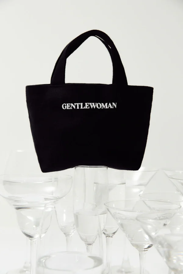 🇹🇭 泰國 GENTLE WOMAN 口袋迷你帆布包 - 經典黑：圖片 5