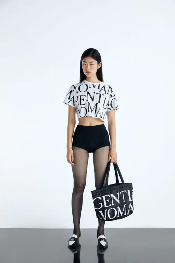 🇹🇭 泰國 GENTLE WOMAN 羽絨托特包 - 經典黑：圖片 4