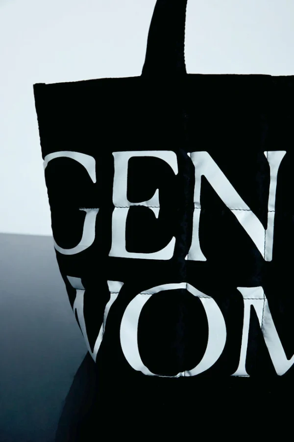 🇹🇭 泰國 GENTLE WOMAN 羽絨托特包 - 經典黑：圖片 3