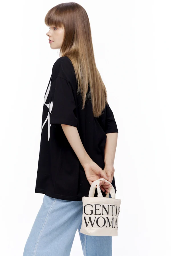 🇹🇭 泰國 GENTLE WOMAN 迷你羽絨包 - 奶油白：圖片 4