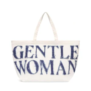 🇹🇭泰國 GENTLE WOMAN 單寧帆布托特包 - 奶油白