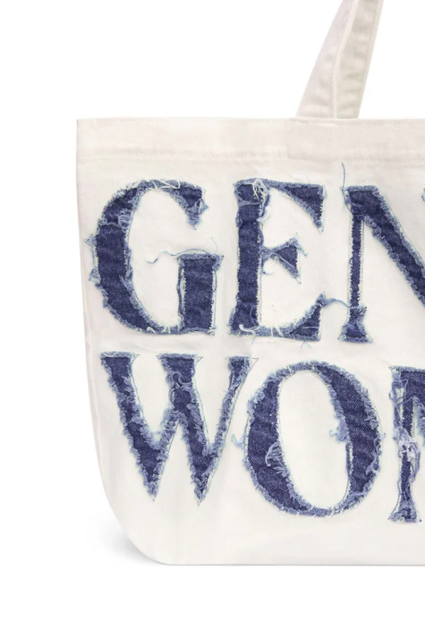🇹🇭泰國 GENTLE WOMAN 單寧帆布托特包 - 奶油白：圖片 3