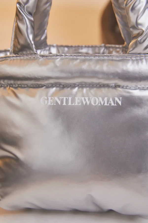 🇹🇭 泰國 GENTLE WOMAN 蝴蝶結銀色羽絨托特包 - 大款：圖片 7