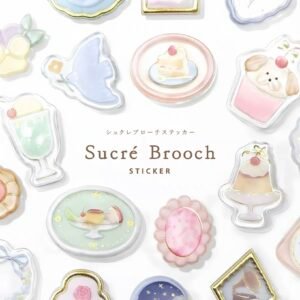 日系Sucré Brooch 水晶浮雕裝飾貼紙
