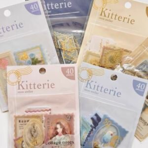 日系Kitterie 英倫風郵票貼紙