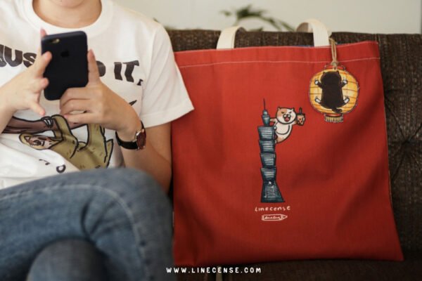 🇹🇭泰國 LineCense設計師品牌 台灣喵喵 帆布袋：圖片 2